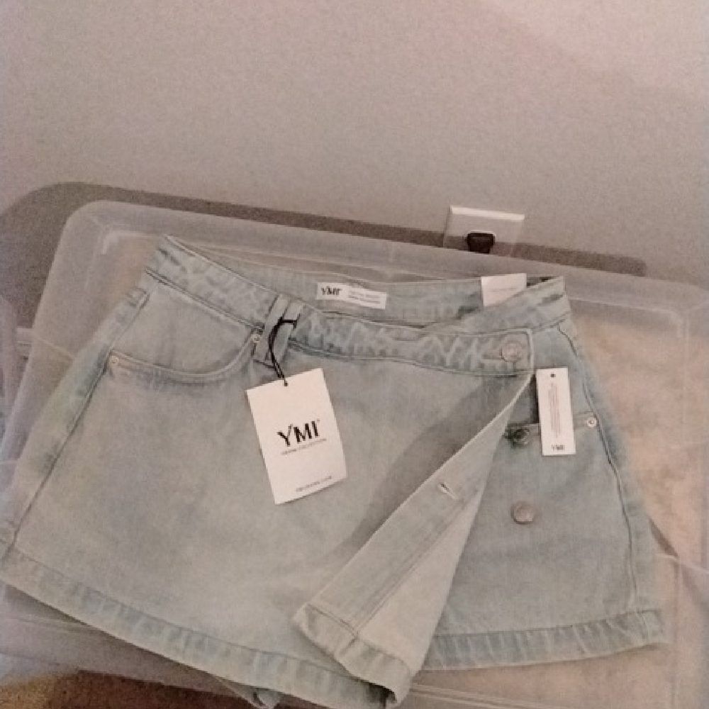 YMI Light Blue Denim Skirt